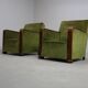 Paire de fauteuils club Art Déco, vers 1930