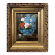 Hsp painting "still life with wild flowers" 19th century signed bournay + frame