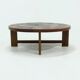 Round Coffee Table by Angel Pazmino for Muebles de Estilo 1960s