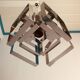 Chandelier chrome geometric shape