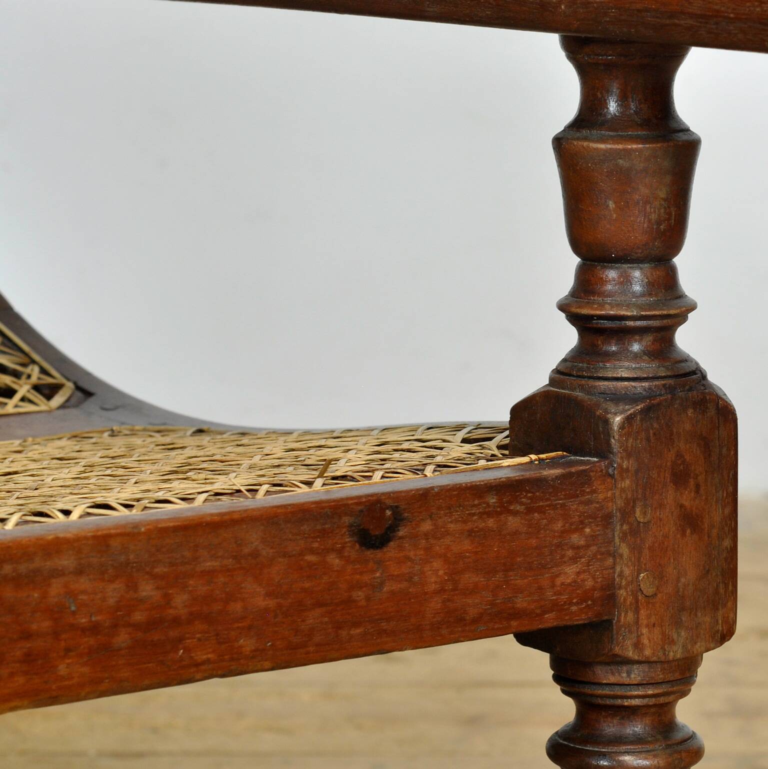 Chaise de plantation indonésienne coloniale hollandaise, vers 1920