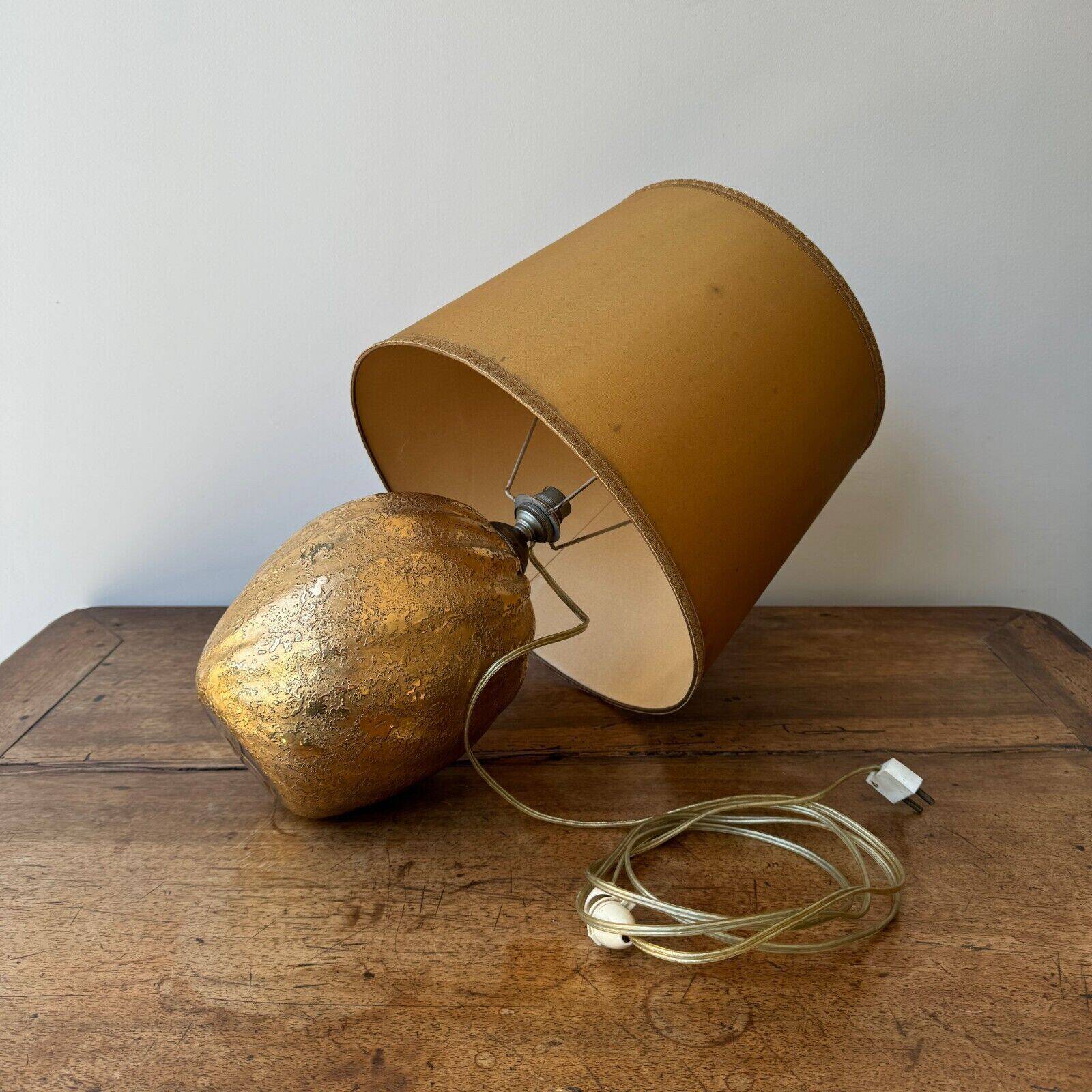 Murano Venice lamp 1960 signature golden inclusion with arrow