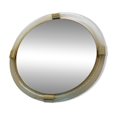 Miroir mural rond Torciglione en verre de Murano doré par Simoeng pour Simoeng