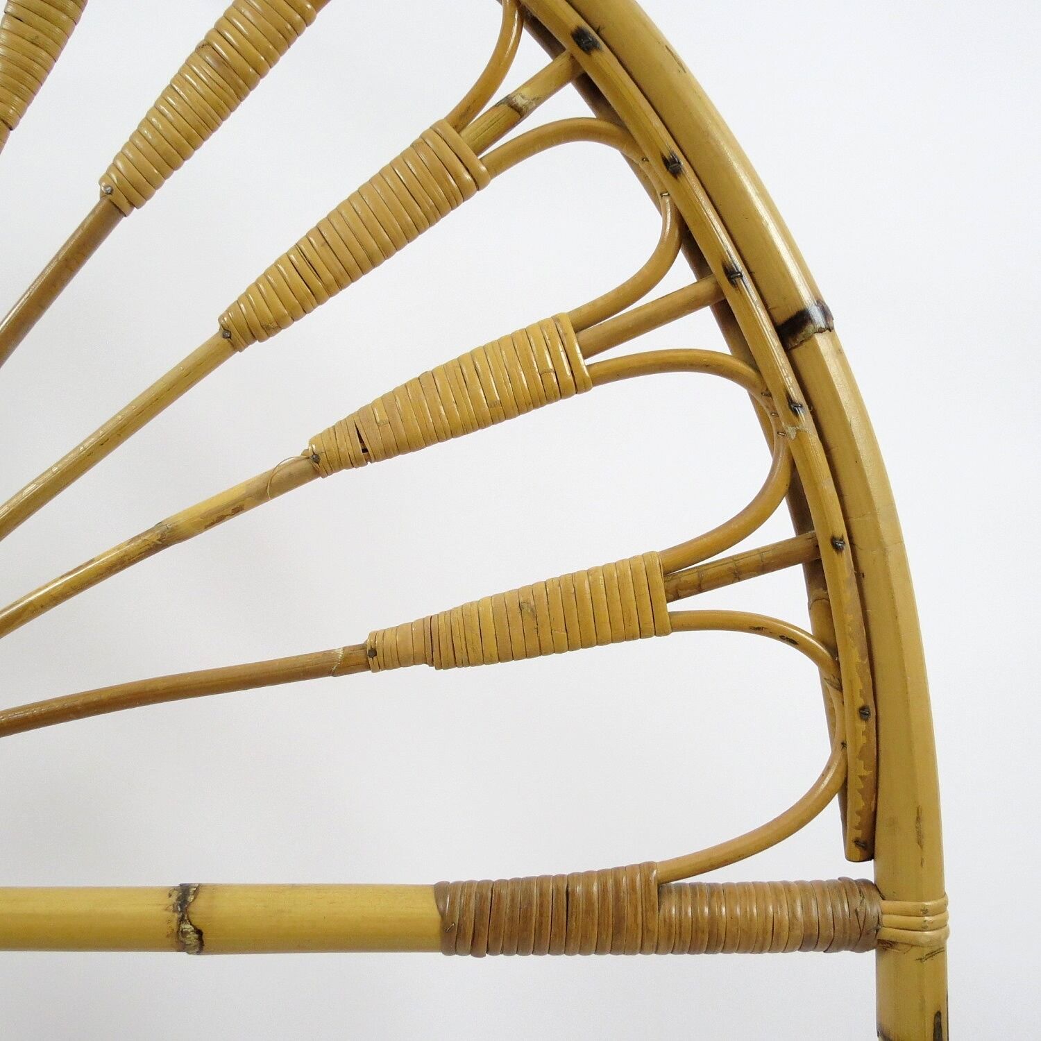 Set of 2 bamboo headboards, 1970s