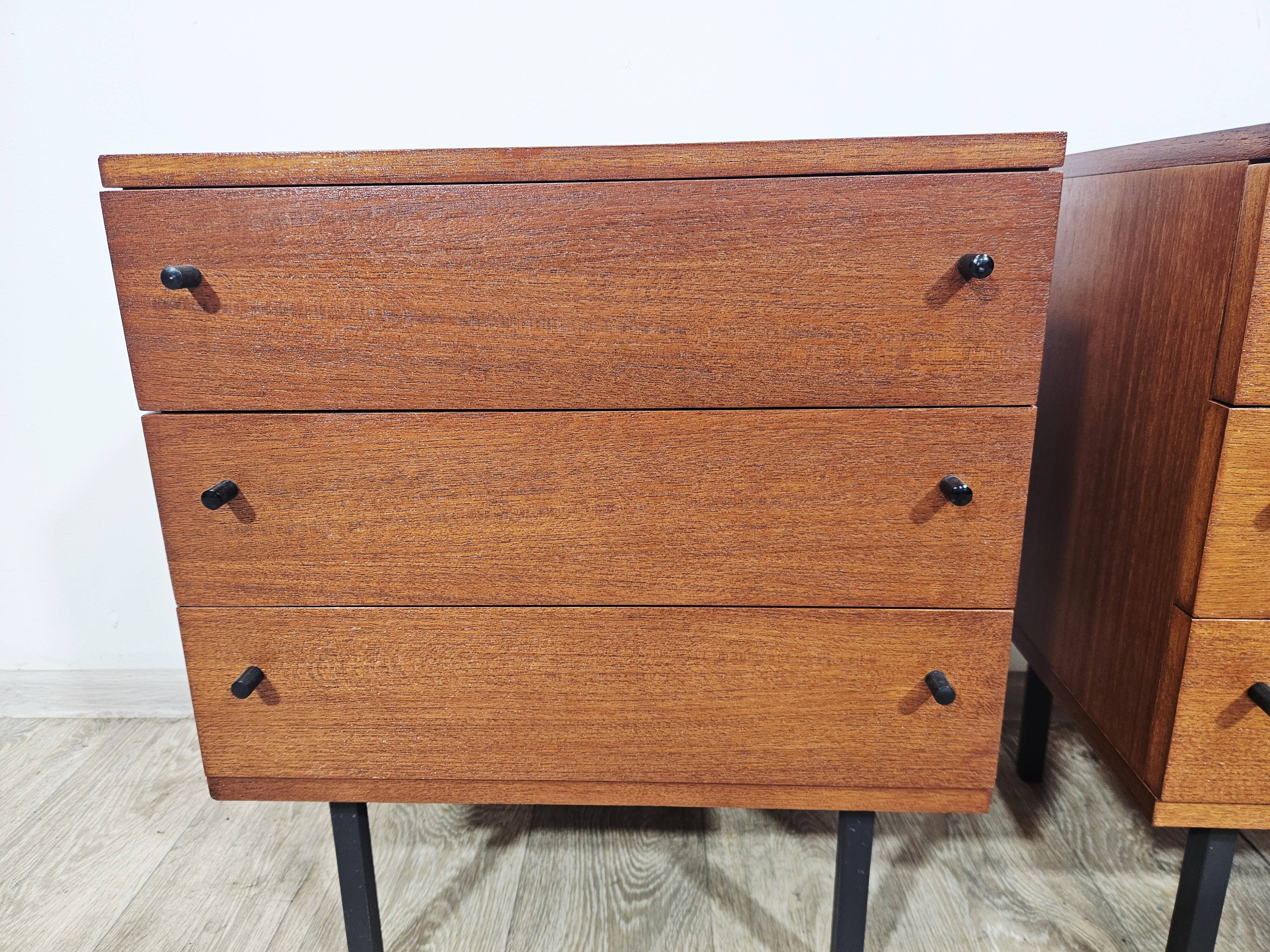 A pair of side cabinets, designed by Günter Renkel for REGO / Twen, Germany