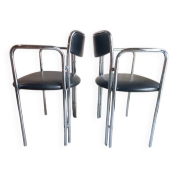 2 chaises de salle à manger, années 50