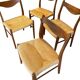 wooden and straw chairs from the 50s