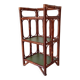Vintage stand shelf in bamboo and rattan