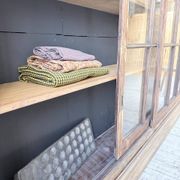 XXL industrial sideboard with glass doors