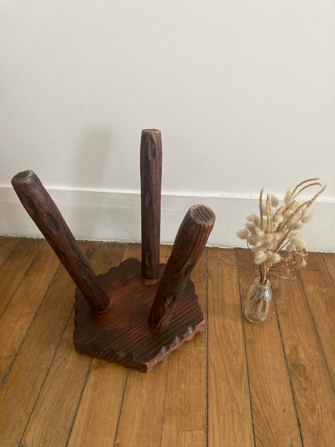 Brutalist tripod stool