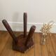 Brutalist tripod stool