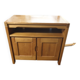 Solid oak tv stand