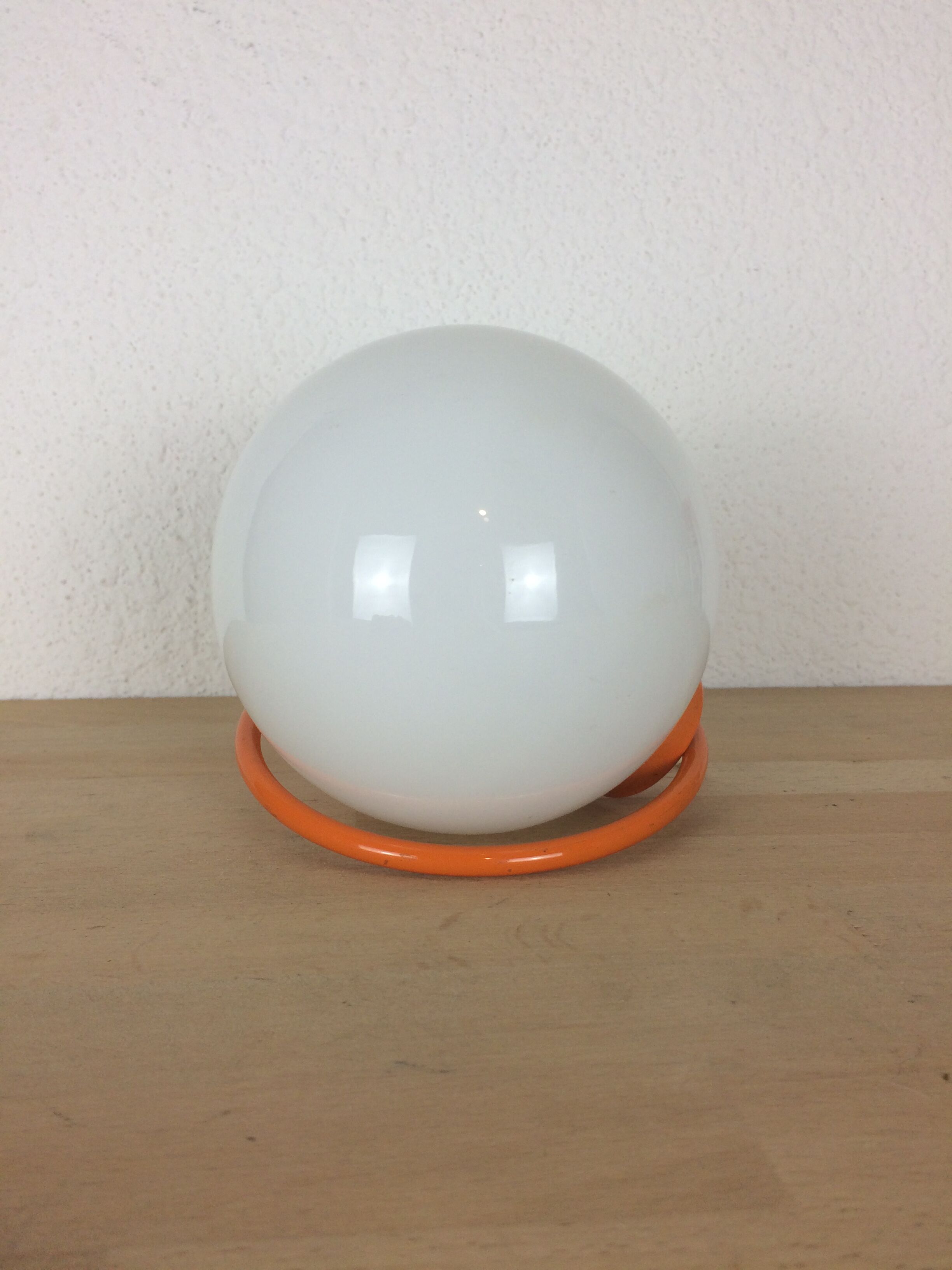 Wall light globe space age orange 70s