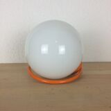 Wall light globe space age orange 70s