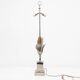 Lamp base Corn ears Maison Charles in silvered bronze 1970