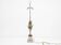 Lamp base Corn ears Maison Charles in silvered bronze 1970