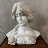 Marble bust of a woman
