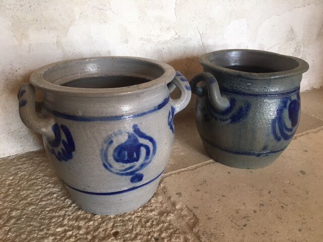 Lot of 2 large old vases in Vosges reso)