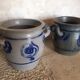 Lot de 2 gros vases anciens en grés des Vosges