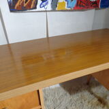 Vintage desk Ekawerk compass feet 50s