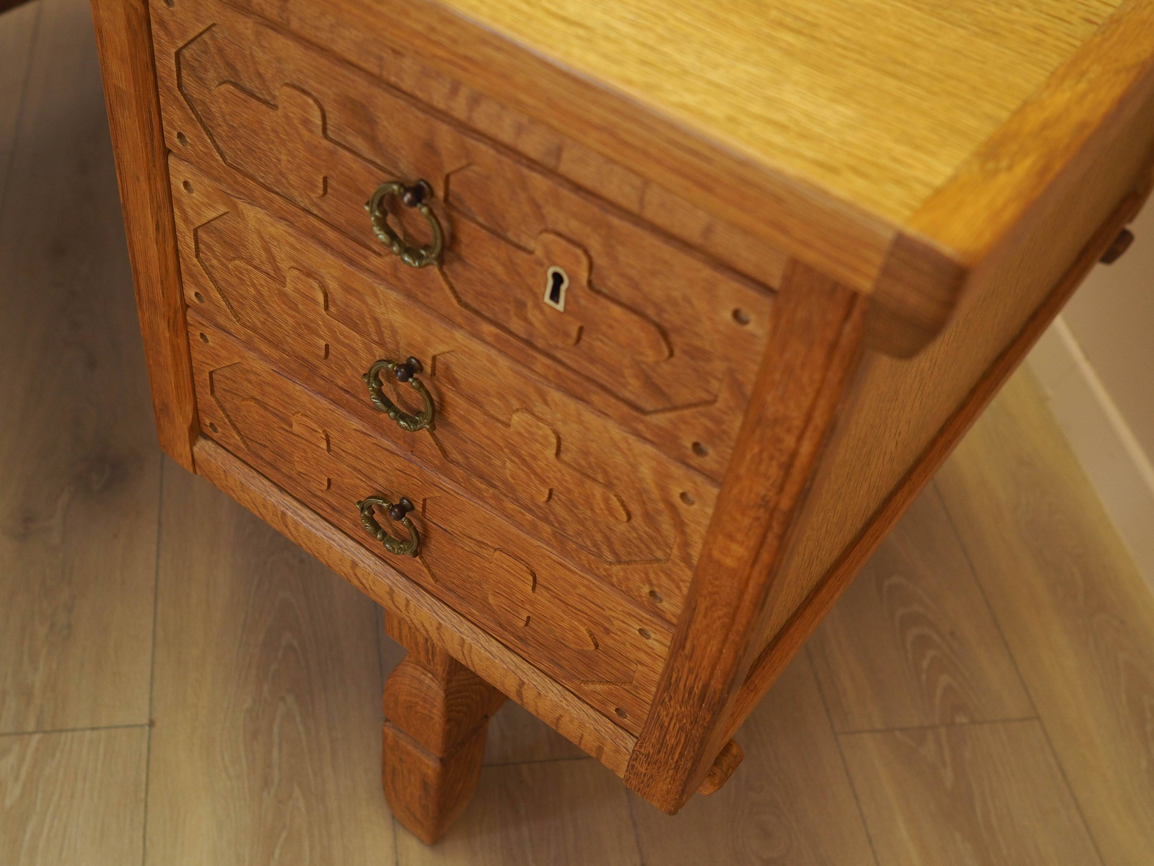 Oak desk, Danish design, 1960s, designer: Henning Kjærnulf