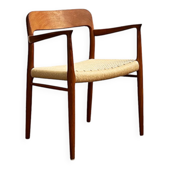 Set of 8 No56 and 75 mid century teak dining chairs by Niels O Møller for JL Moller Denmark