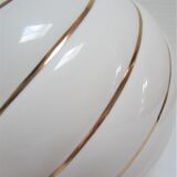 Ceramic lamp white and gold Italian design 70s / 80s