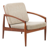 Model 121 Paper knife easy chair by Kai Kristiansen for Magnus Olesen, Denm