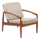 Model 121 Paper knife easy chair by Kai Kristiansen for Magnus Olesen, Denm