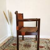 Vintage Leather Armchair: Janez Lajovic PRISANK Model, Mid-Century Modern