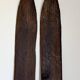Pair of vintage wooden skis 184cm