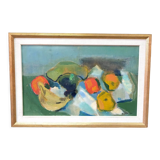 Gösta Liljedahl (1908-1993), Modern Still Life, 1960s, Oil Collage on Panel, Framed