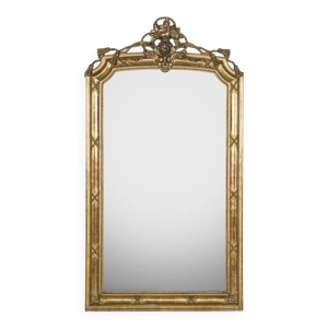Miroir en bois doré - motifs