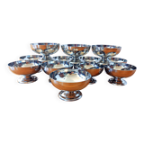 12 Vintage LETANG REMY Ice Cream Cups/Dessert Cups 18/10 Stainless Steel