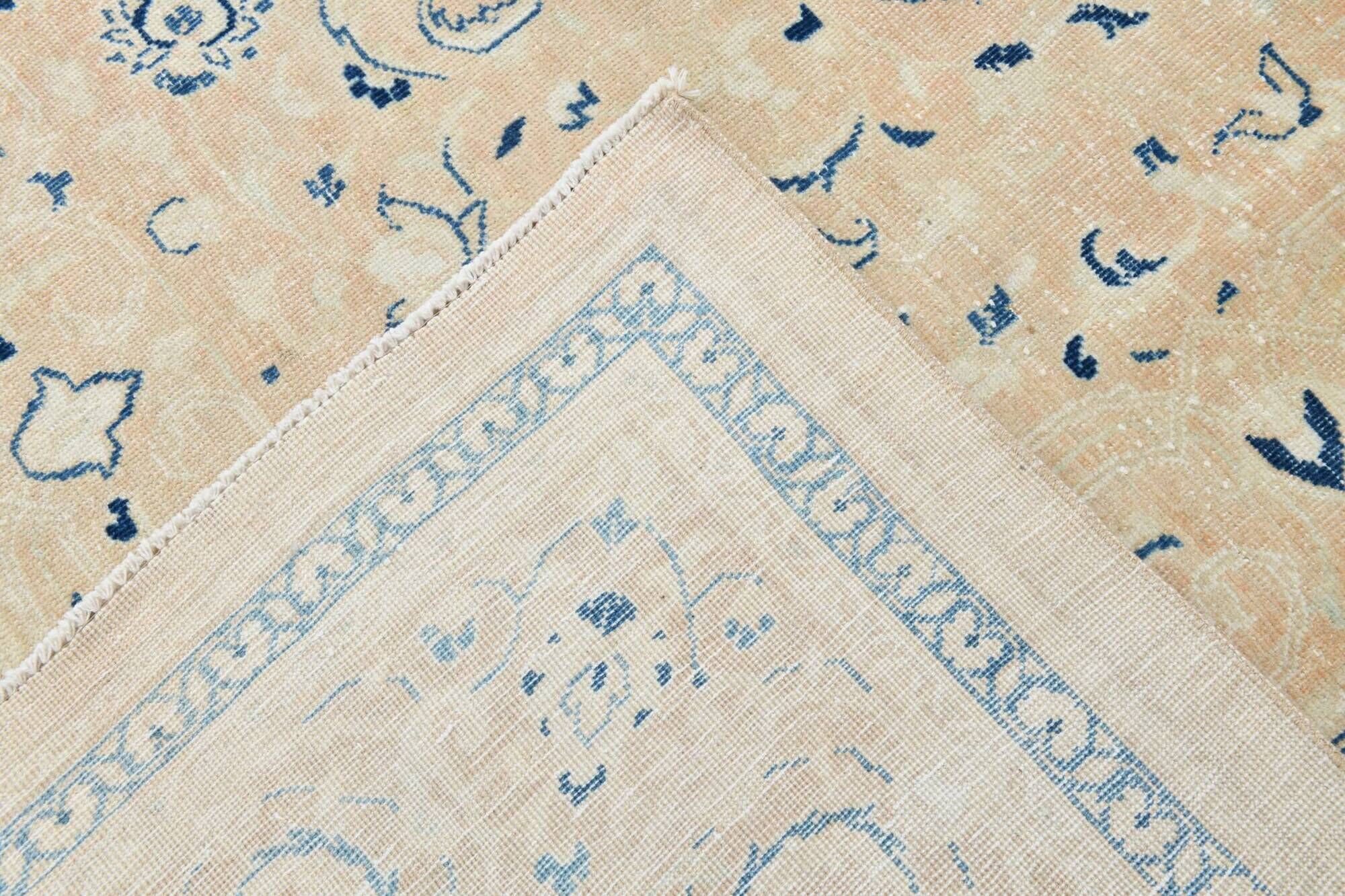 9x12 Salmon Pink Blue Classic Antique 56s Persian Rug, 289x376Cm