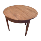 Table demi lune époque Napoléon III en noyer