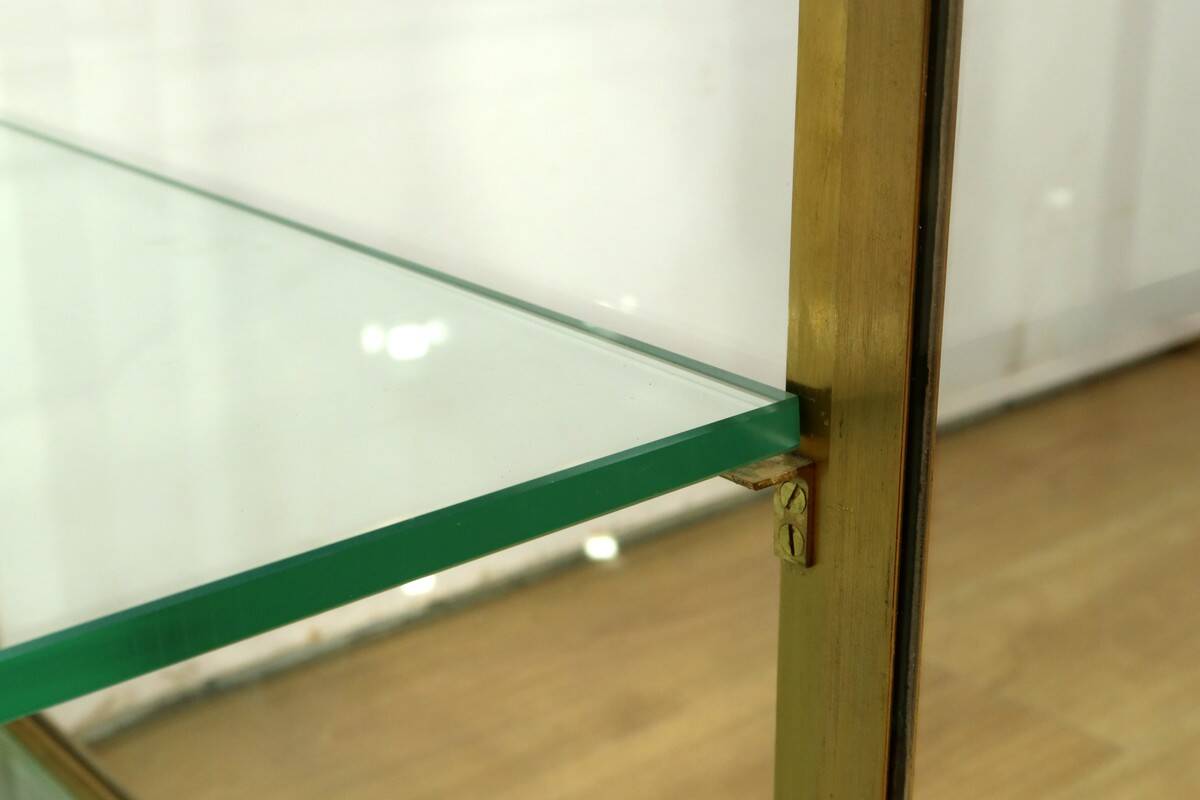 Display Cabinet in Brass and Elm – 1950
