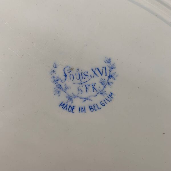 Plat Ovale ancien modèle Louis XVI, BFK, Belgique