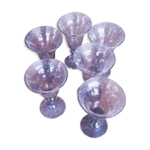 6 Biot glasses