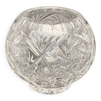 Decorative ball in chiseled Arques crystal