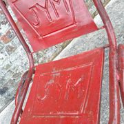 Lot de 6 chaises vintage JYM, meubles sièges industriels