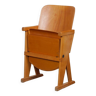 Chaise pliante en bois des années 1960