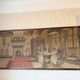 Large framed wall tapestry – Antique interior scene