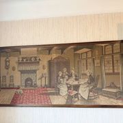 Tapisserie murale encadrée – Scène d’intérieur ancienne