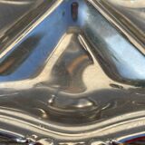 Guy Degrenne silver-plated metal compartmented serving platter