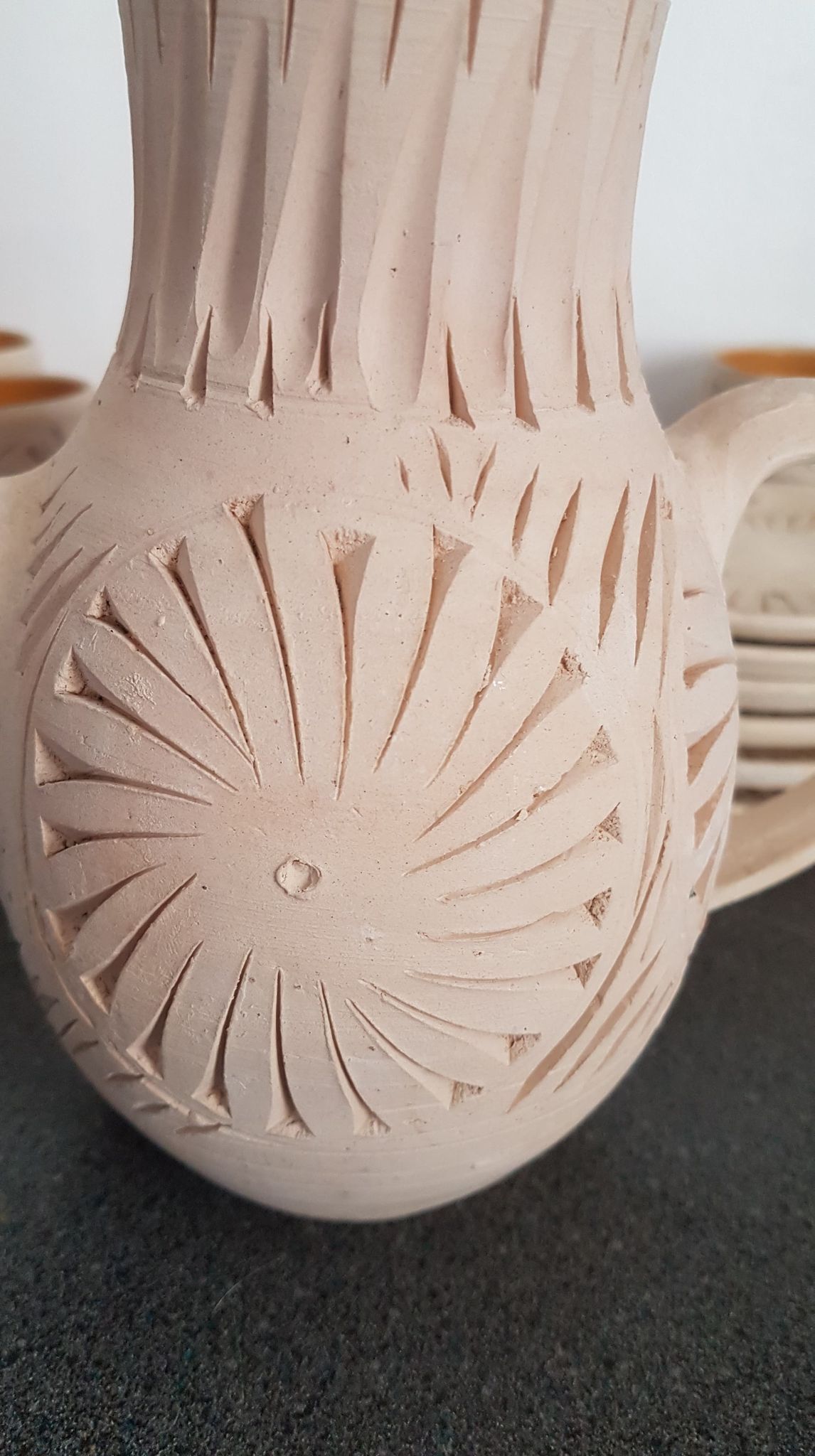 Terracotta tea set