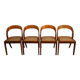 4 chaises Gondole de Baumann, années 70