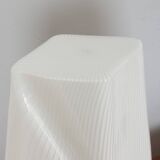 Pair of Italian striped Murano glass table lamps in style of Lino Tagliapie