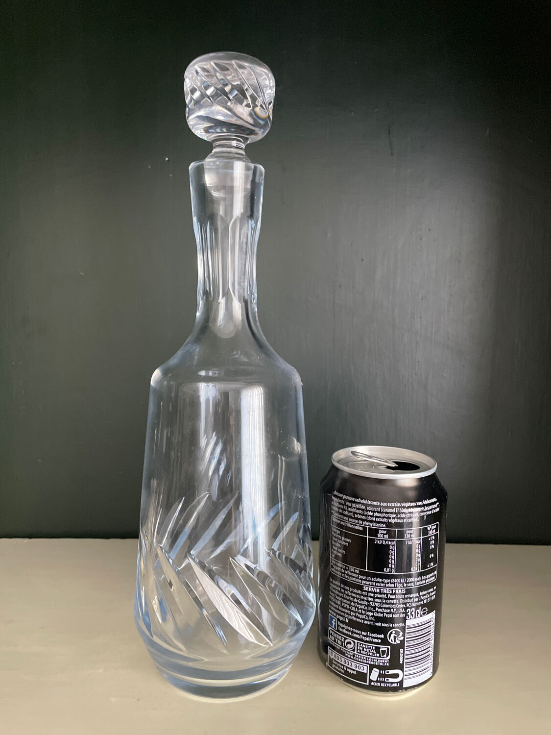Antique crystal decanter