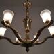 Art Deco bronze chandelier circa 1930
